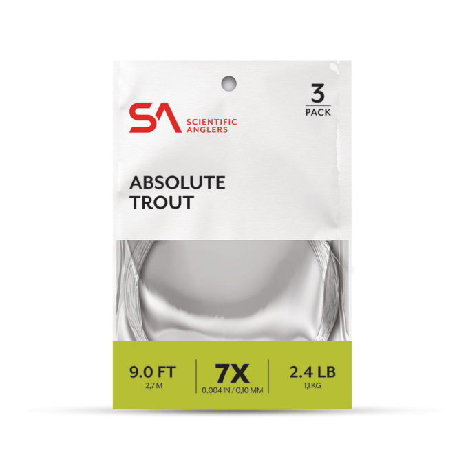 ABSOLUTE TROUT LEADER CLEAR 3 PACK